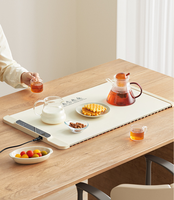 Plateau chauffant électrique pliable de grande taille, chauffe-plats rectangulaire, tapis chauffant pour table, pour buffet, cuisine, salle à manger, fête, contrôle tactile, minuterie