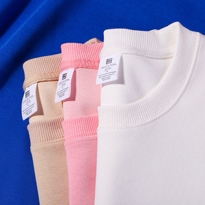 Felpa <span class=keywords><strong>Senza</strong></span> <span class=keywords><strong>Cappuccio</strong></span> di Alta Qualità in Cotone con Colore Personalizzato - Product Image 3
