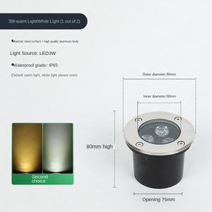 Luz de calle de jardín enterrada solar LED IP66 impermeable al aire libre para luces de césped de paisaje - Product Image 3