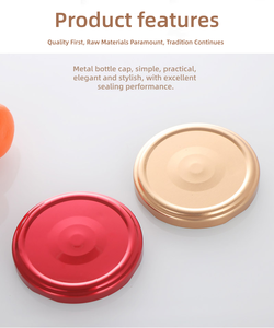 Frascos De Vidro Para Miel Klarglas Honig glas 30ml,50ml,75ml,80 ml100ml,120ml,150ml,160ml Vogelnest glas mit Metall kappe - Product Image 4