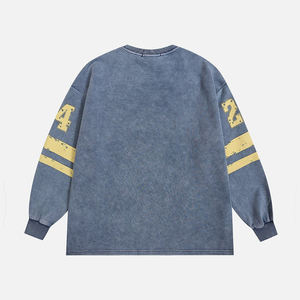 Sudaderas de Manga Larga con Cuello Redondo y Bordado Lavado al Ácido para Hombre, Marca KingSen, de Alta Calidad, con Logotipo Serigrafiado, Felpa Francesa, 100% Algodón - Product Image 5