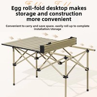 Table pliante de style moderne pour le camping en plein air Table de rangement portable pour le pique-nique et le barbecue Panneau fabriqué de conception moderne