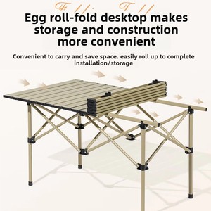 <span class=keywords><strong>Mesa</strong></span> <span class=keywords><strong>plegable</strong></span> portátil de estilo moderno para acampar al aire libre, <span class=keywords><strong>mesa</strong></span> portátil para picnic, barbacoa, <span class=keywords><strong>mesa</strong></span> de almacenamiento, Panel de diseño moderno fabricado - Product Image 2
