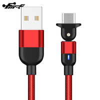 Kabel Usb Mikro Indikator LED Rotasi 180 untuk SAMSUNG