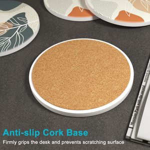 Custom logo <strong>Coasters</strong> With Cork Base Absorbent <strong>Coasters</strong> With Holder Set Stone Ceramics <strong>Coasters</strong> <strong>for</strong> <strong>Drinks</strong> Customized Printed - Product Image 5