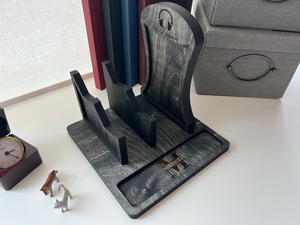 JUNJI Giá Đỡ Tai Nghe Bằng Gỗ Cá Nhân Và Đế Điều Khiển Giá Đỡ Bộ Điều Khiển PS5 Bằng Gỗ Độc Đáo Quà Tặng Cho Nam - Product Image 5