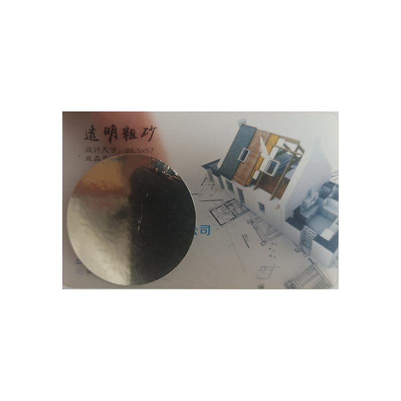 Carte transparente de PVC de 0.38mm