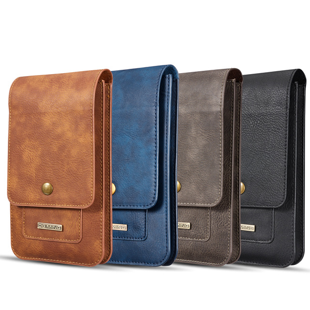 PU Leather Cell Phone Pouch Holster Case with Belt Clip Cover Carrying Bag for iPhone 15 14 13 12 11 Pro Max XR