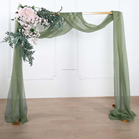 Rideaux de fond de scène de luxe modernes et professionnels, rose, double couche, pour arche de mariage, avec support, en soie de lait