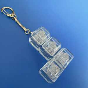 Porte-clés Fidget personnalisable avec 1/2/3/4/5/6/9 touches, clavier mécanique LED, axe de clavier, jouet anti-stress, boutons DIY, keycaps - Product Image 2