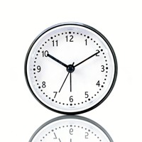 Réveil analogique silencieux minimaliste noir de 4 pouces en quartz avec affichage à aiguilles, veilleuse, fonction snooze et veilleuse créscendo pour maison moderne