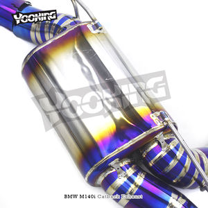 Sistema de escape de coche de titanio YOOKING para <span class=keywords><strong>BMW</strong></span> <span class=keywords><strong>M140</strong></span> M140i F20 B58 3,0 T 2017-2019 3,5 pulgadas silenciador de tubo único catback - Product Image 5