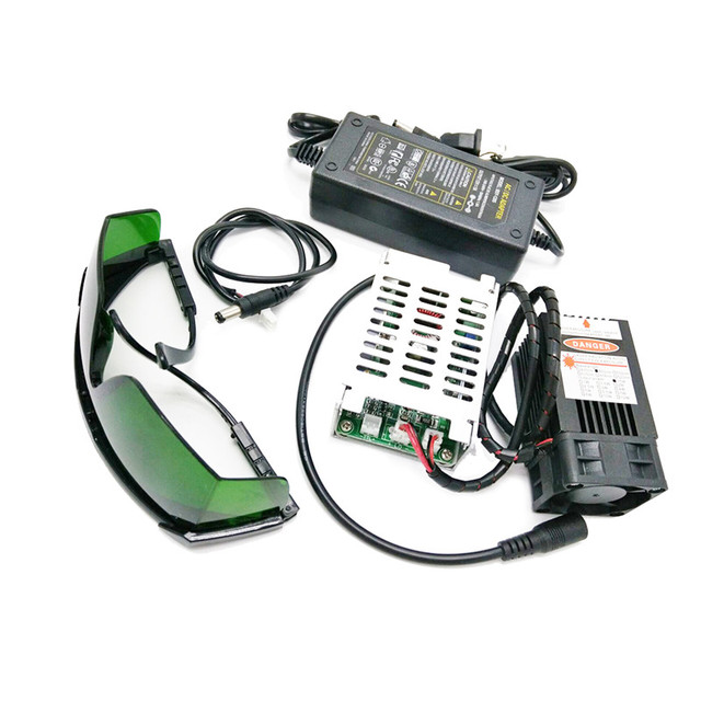 15W Blue Light Laser Module 450nm 15000mW 12V High Power TTL Adjustable Focus DIY Laser Engraver Accessories