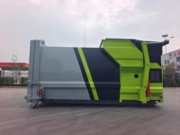 Station de compactage mobile intégrée de 12 m³ pour la collecte des déchets, compacteur de déchets pour les dépôts d'assainissement municipaux