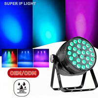 Luz LED Par Can RGBW de 280W 15~60 °   Lente Ajustable Activada por Sonido para Fiestas, Bodas y Escenarios