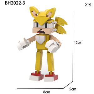 Bán Buôn 129Pcs Hedgehog Hoạt Hình Nhân Vật Xây Dựng Khối Thiết Lập 6 Phong Cách Phim Hoạt Hình Hình Đồ Chơi Quà Tặng Nhự<span class=keywords><strong>a</strong></span> Cho Trẻ Em - Product Image 4