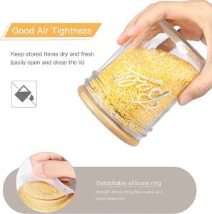Vietnam <b>Mason</b> <b>Jars</b> Storage Wood Regular Mouth Painted Technique Maple <b>Mason</b> <b>Jar</b> Bamboo Top Selling <b>Lids</b> <b>With</b> Silicone Gasket - Product Image 6