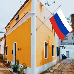 Drapeau de la Russie personnalisé OEM 90x150cm en polyester pour décoration extérieure, imprimé recto-verso, bannière 3x5ft pour les événements du Jour de la Victoire - Product Image 3