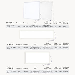 Recessed Suspending square Flat <b>Led</b> Panel Lighting 60*60 60*120 48W 96W Smd 3CCT Dip Switch <b>LED</b> Panel <b>Light</b> for Home Office - Product Image 6