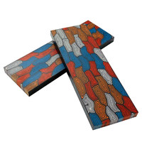 130X45X8mm matériel de manche de couteau à motif de coquille de tortue multicolore G10
