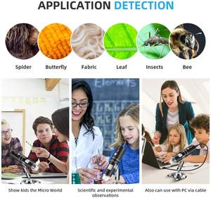 Microscope numérique sans fil 50X-1000X 1080P 640*480P, microscope portable miniature WiFi USB, caméra de microscope - Product Image 5