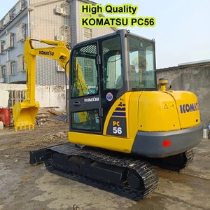 Excavadora Usada Japonesa KOMATSU PC56 de 5.6 Toneladas en Excelentes Condiciones con Motor, Bomba, Engranaje y Rodamientos para Jardinería - Product Image 1