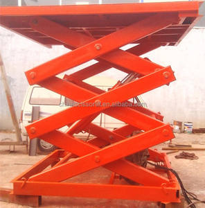 Platform Scissor Lift Tetap yang Stabil 1/<span class=keywords><strong>2</strong></span>/3 T, Lift Scissor Stasioner Dalam Tanah yang Dapat Disesuaikan untuk Pengangkatan Kargo & Perawatan Kendaraan - Product Image 5