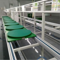 Plateau tournant à chaîne à plateau plat, pour montage de puce, palette à flux libre