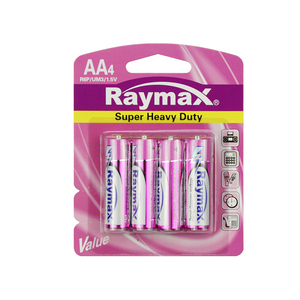 Batteria a Secco Zinco-Carbone Raymax 1.5v <span class=keywords><strong>R03</strong></span> con Involucro in Alluminio <span class=keywords><strong>AAA</strong></span> UM4 per Torce - Product Image 4