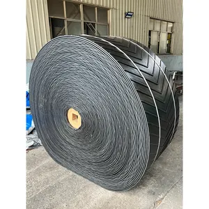 Large Angle Corrugated Edge Polyester Corporation Rubber V-Shape Sidewall Conveyor Belt