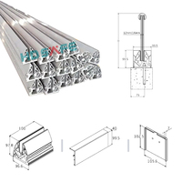 Balustrades modernes réglables pour terrasse, balcon, garde-corps en verre sans cadre, profilé de base en aluminium en forme de U