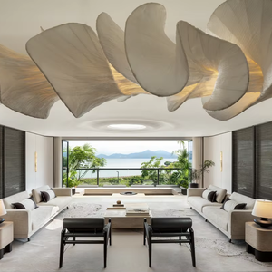 Sanhai Design d'intérieur moderne, rendu 3D Max, plan d'étage, villa, décoration détaillée, maison de rêve, salon - Product Image 1