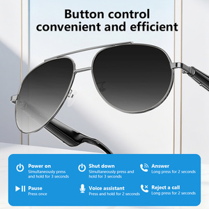 Gafas de Audio Inteligentes IG-06 con Marco Metálico, Control por Voz, Reproductor de Música, Lentes con Protección UV400, Certificación CE, ROHS y FC - Product Image 5