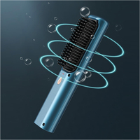 Mini brosse lissante pour cheveux, bigoudi à cheveux sans fil, fer plat facile à transporter, de voyage