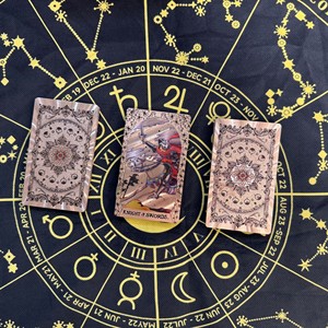 Cartas del <span class=keywords><strong>Tarot</strong></span> de la Fortuna <span class=keywords><strong>Estrella</strong></span> Láser - Juego Completo para Principiantes, Material PET, Nueva Lámina Dorada, Forma Rectangular Personalizable - Product Image 3