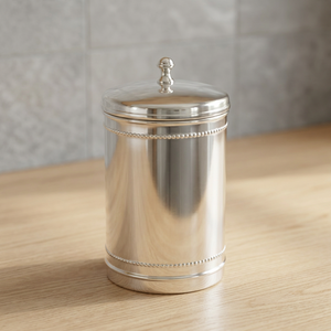 Conteneur en laiton plaqué argent - Product Image 1