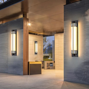 Lámpara de Pared para Exteriores, Estilo Chino Moderno, Impermeable, para Jardín, Patio, Entrada de Villa, Pilar, Exterior - Product Image 1