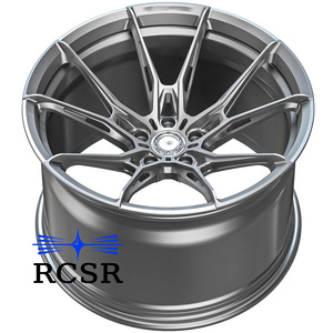 RCSR Llantas Forjadas Escalonadas Personalizadas de 18-22 Pulgadas, 5 Birlos, Multirradio, Aleación Dorado Champán para Coches Deportivos USDM y Proyectos Tuner - Product Image 6