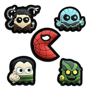 Chaussures magiques écologiques en PVC en trois dimensions apposées Eat Bean Patch Pixel Badge Glow-in-the-dark Moral Badge Personnalisable - Product Image 5