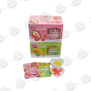 Bonbons gélifiés halal en gros, saveurs acidulées assorties, emballage en vrac en boîtes, certifiés casher, motif bâtonnet - Product Image 1