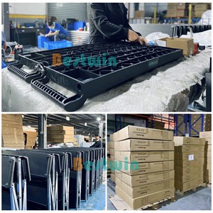 Troli Pelayanan Makanan Hotel Dapat Dilipat, Troli Plastik Restoran Melayani Tugas Berat Lipat Utilitas Hotel - Product Image 5