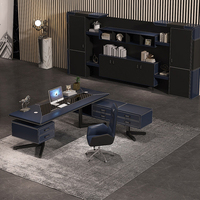 Ensemble de chaise de bureau de direction de luxe en cuir de selle modulaire en MDF facile à assembler, design moderne, bienfaits pour la santé, personnalisable
