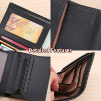 Dompet Ramping Desainer Merek Baru Dompet Kulit Pria Dompet RFID Pendek Dompet Tempat Kartu Saku Depan Minimalis