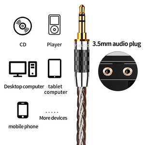 Haute qualité 3.5mm mâle à <span class=keywords><strong>Mini</strong></span> <span class=keywords><strong>XLR</strong></span> femelle câble femelle PVC tressé haut-parleur Microphone câble HiFi <span class=keywords><strong>Jack</strong></span> câble Audio 3.5 MM - Product Image 4