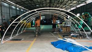 Pvdf Membraanstructuur Schaduw Dak Luifel Tenten Voor Hotel Speeltuin & Landschap Architecturale Trekmembraanstructuur Schuur - Product Image 6