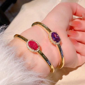 18K Gold <b>Bracelet</b> Set With Natural <b>Ruby</b> And Multicolored Stones For Women Fine Jewelry Spring 2025 Yiwu Origin - Product Image 2