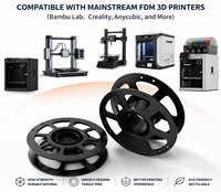 Spool Printer 3D Kosong yang Dapat Didaur Ulang, 1kg, Plastik ABS, Gulungan Industri untuk Filamen dan Bahan Habis Pakai, Grosir OEM