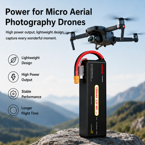 Batterie OEM 1300mAh 22.2V 60C à super capacité et charge rapide pour drones de course, de photographie aérienne et industriels à usage intensif - Product Image 1