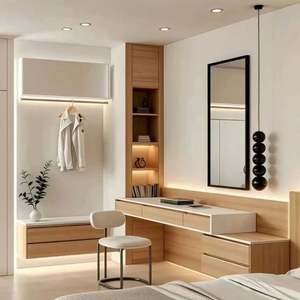 Customized Modern Skeleton Line Antique Wooden Shoe <b>Cabinet</b> <b>Retro</b> Walk-In Home Wardrobe Panel for Bedroom Hotel Kitchen Use - Product Image 3