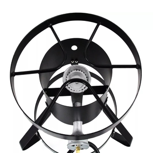 Cuisinière à <span class=keywords><strong>gaz</strong></span> ronde portable |   Brûleur élégant en fonte noire pour usage intérieur et extérieur - Product Image 3